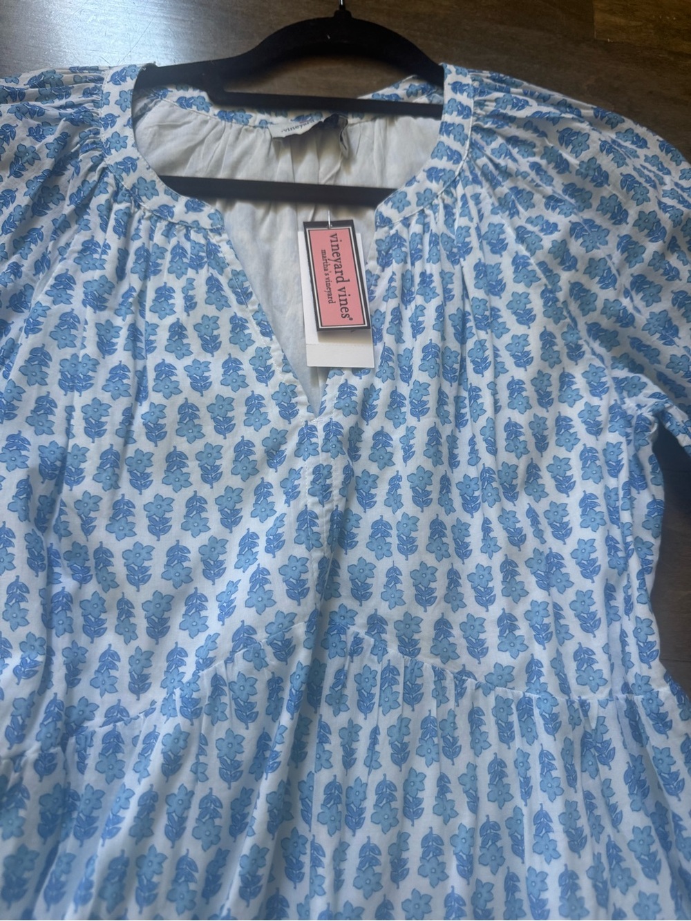 ✨NWT Vineyard Vines Seastitch Dress in Blue - Sz XS✨ - Picture 3 of 8